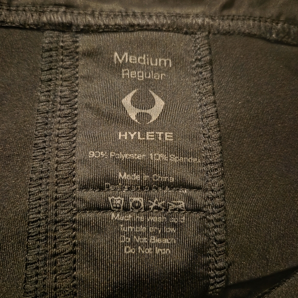 Hylete Men's Athletic Shorts Black with Neon Green Logo. Size M - Picture 3 of 10